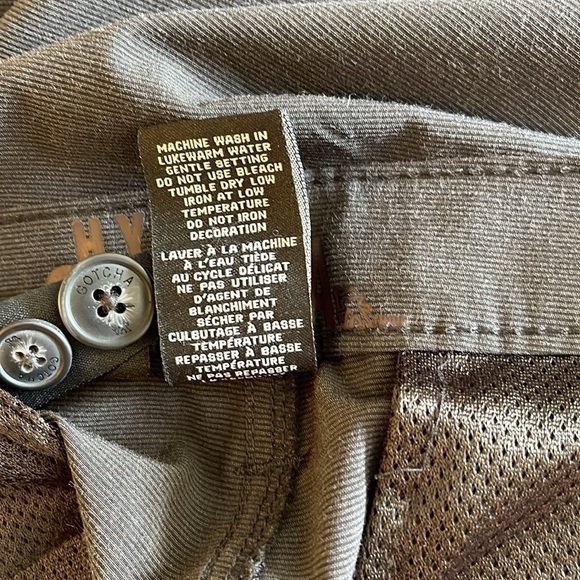 Gotcha Sz 36 lightweight black/blue subtle pattern zip up board shorts - Picture 7 of 7